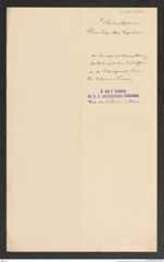k.k. naturhistorisches Hofmuseum, Intendanzakten 1885-1896 (Hauer), Aktenzahl Z.264.a/1891, Seite 4